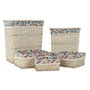 Cesta Balines DKD Home Decor Multicolor Natural 35 x 56 x 47 cm Set de 5