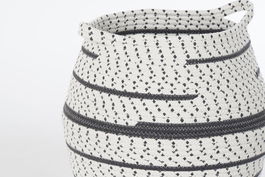 DKD Home Decor Cesta Boho Marron Gris Algodon Yute 40 x 40 x 40 cm Set de 2