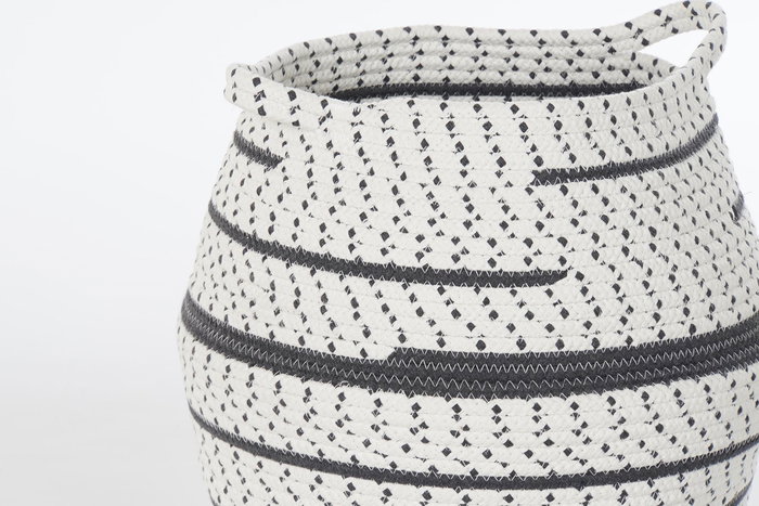 DKD Home Decor Cesta Boho Marron Gris Algodon Yute 40 x 40 x 40 cm Set de 2 DKD Home Decor Cesta Boho Marron Gris Algodon Yute 40 x 40 x 40 cm Set de 2