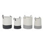 DKD Home Decor Set de 2 Cestas de Algodón Surtidas 40x40x52 cm