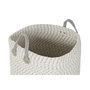 DKD Home Decor Set de 2 Cestas de Algodón Surtidas 40x40x52 cm