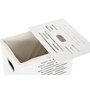 DKD Home Decor Set de 5 Cestas para la Ropa en MDF y Poliéster Blanco