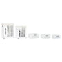 DKD Home Decor Set de 5 Cestas para la Ropa en MDF y Poliéster Blanco