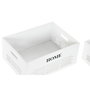 DKD Home Decor Set de 5 Cestas para la Ropa en MDF y Poliéster Blanco