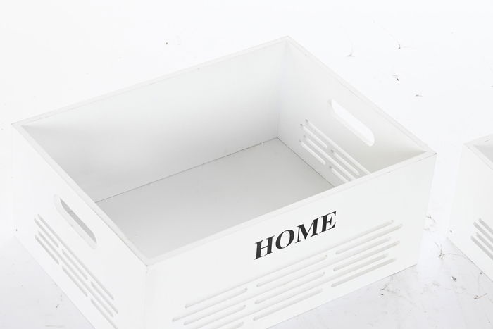 DKD Home Decor Cesta de Ropa Blanca Negra Beige Set de 5 Piezas 30 x 56 x 40 cm