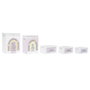 DKD Home Decor Set de 5 Cestas de Ropa Paulownia 40x30x55 Blanco