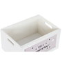 DKD Home Decor Set de 5 Cestas de Ropa Paulownia 40x30x55 Blanco