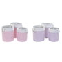 DKD Home Decor Set de 3 Cestas de Poliéster en Colores Surtidos