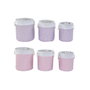 DKD Home Decor Set de 3 Cestas de Poliéster en Colores Surtidos