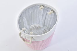 DKD Home Decor Cesta Lila Rosa Set de 3 Piezas Surtidos 40 x 49 x 40 cm (2 Unidades)