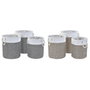 DKD Home Decor Set de 3 Cestas de Poliéster 40x40x49 cm Surtido