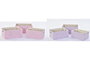 DKD Home Decor Cesta Lila Rosa de Poliéster, Set de 3 Piezas Surtidas, 27.5x18x40.5 cm