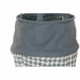 DKD Home Decor Surtido de 3 Cestas para Ropa en Poliéster Pata de Gallo