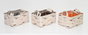 DKD Home Decor Set de 3 Cestas Pinceladas en Poliéster