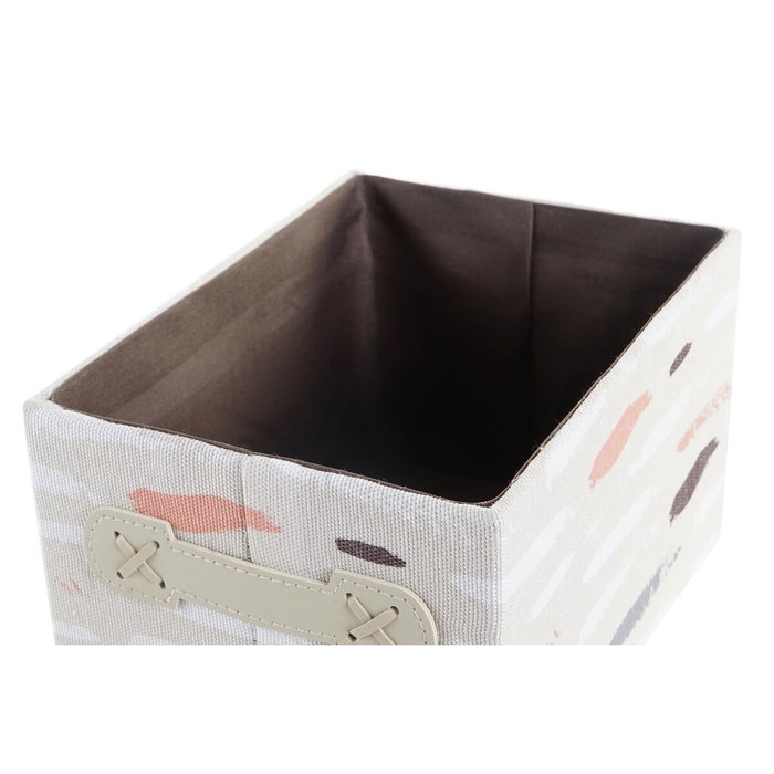 DKD Home Decor Set de 3 Cestas PINCELADAS en Gris, Burdeos y Naranja DKD Home Decor Set de 3 Cestas PINCELADAS en Gris, Burdeos y Naranja
