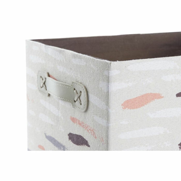DKD Home Decor Set de 3 Cestas PINCELADAS en Gris, Burdeos y Naranja DKD Home Decor Set de 3 Cestas PINCELADAS en Gris, Burdeos y Naranja