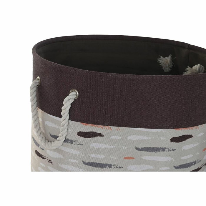 DKD Home Decor Surtido de 3 Cestas para la Ropa Pinceladas en Gris, Burdeos y Naranja DKD Home Decor Surtido de 3 Cestas para la Ropa Pinceladas en Gris, Burdeos y Naranja