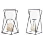 DKD Home Decor Reloj de Arena Metal 4 Minutos Surtido de 2 Unidades