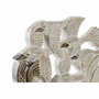 DKD Home Decor Decoración de Pájaros en Albasia y Hierro Beige y Marrón