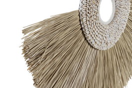 DKD Home Decor Decoracion Balines Etnico Natural Negro 12 x 53 x 55 cm