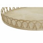 DKD Home Decor Set de 3 Centros de Mesa de Bambú 58x58x9 cm Marrón Natural