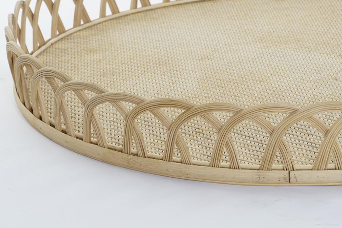 DKD Home Decor Centro Mesa Balines Set de 3 Marron 58 x 9 x 58 cm