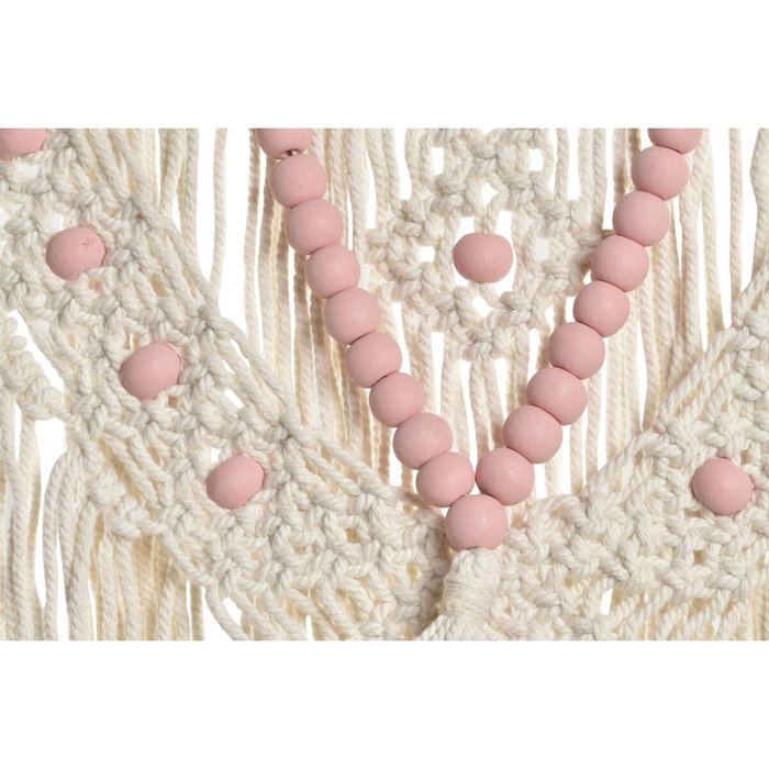 DKD Home Decor Decoración Colgante de Ratán y Macramé, Surtido de 2 Unidades DKD Home Decor Decoración Colgante de Ratán y Macramé, Surtido de 2 Unidades