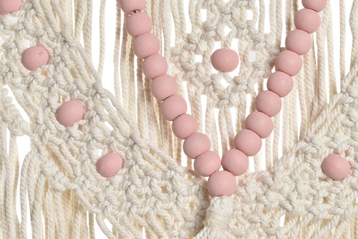 DKD Home Decor Decoración Colgante de Ratán y Macramé, Surtido de 2 Unidades DKD Home Decor Decoración Colgante de Ratán y Macramé, Surtido de 2 Unidades