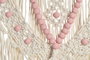 DKD Home Decor Decoración Colgante de Ratán y Macramé, Surtido de 2 Unidades