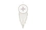 DKD Home Decor Atrapasueños de Ratán y Algodón con Plumas Blanco, Multicolor y Natural