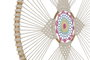 DKD Home Decor Atrapasueños de Ratán y Algodón con Plumas Blanco, Multicolor y Natural