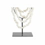 DKD Home Decor Decoración de Conchas y Hierro Collar Blanco