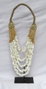 DKD Home Decor Decoración de Conchas y Hierro Collar Blanco