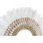 DKD Home Decor Decoración Pluma Hierro JUJU Blanco