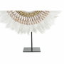 DKD Home Decor Decoración Pluma Hierro JUJU Blanco