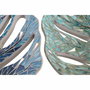 DKD Home Decor Centro de Mesa de Cristal y Resina, Surtido de 2 Piezas (Verde y Azul)
