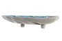 DKD Home Decor Centro de Mesa Balines Verde Azul Cristal y Resina 36 x 9 x 45 cm (2 Unidades)