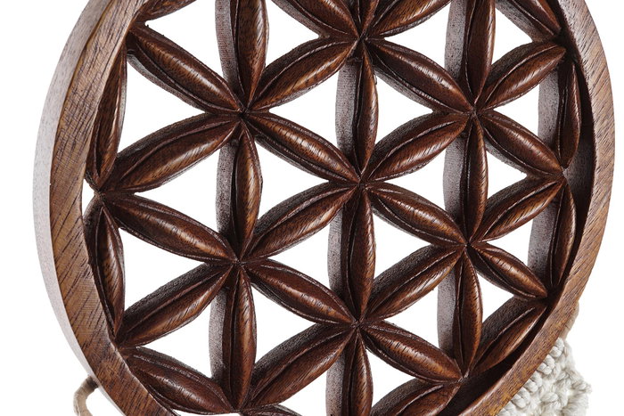 DKD Home Decor Decoracion Colgante Boho Blanco Marron 1 x 93 x 25 cm (2 Unidades)