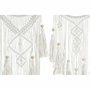 DKD Home Decor Decoración Colgante Macramé Acacia 25x1x93 cm (Pack de 2)