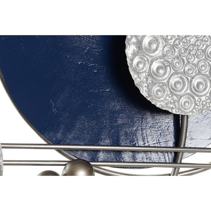 DKD Home Decor Decoración de Pared Moderno Azul Gris 7.6 x 60 x 88.3 cm
