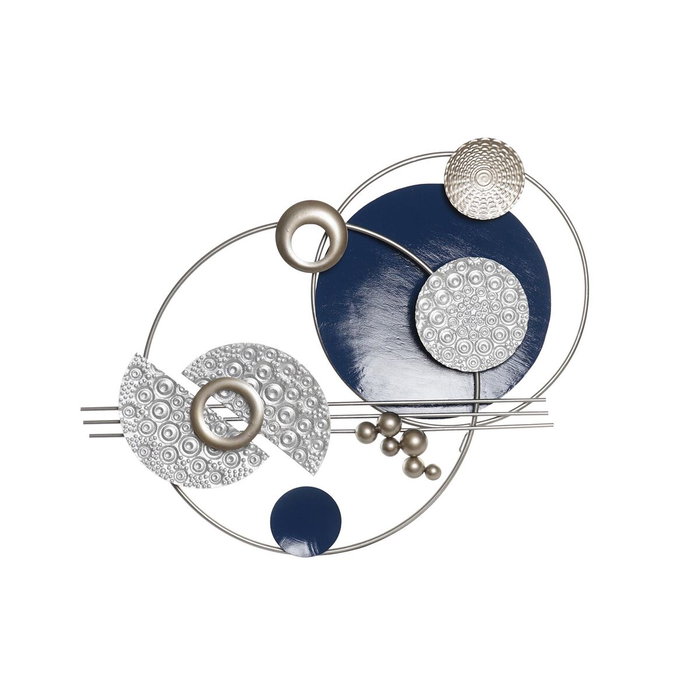 DKD Home Decor Decoración de Pared Moderno Azul Gris 7.6 x 60 x 88.3 cm