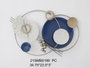 DKD Home Decor Decoración de Pared Moderno Azul Gris 7.6 x 60 x 88.3 cm