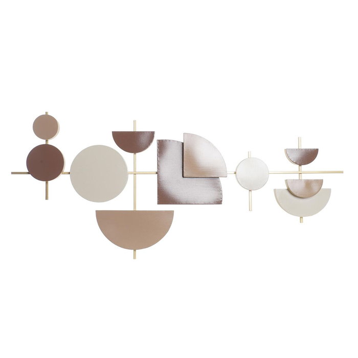DKD Home Decor Decoración de Pared Metal Moderna 110x49x6,4 cm