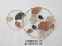 DKD Home Decor Decoración de Pared Metal Hojas Terracota y Dorado