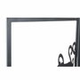 DKD Home Decor Set de 3 Decoraciones de Pared de Metal Árbol Negro