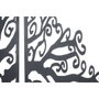 DKD Home Decor Set de 3 Decoraciones de Pared de Metal Árbol Negro