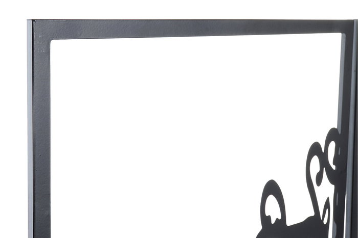 DKD Home Decor Decoración de Pared Negro 1.3 x 91 x 105 cm Set de 3