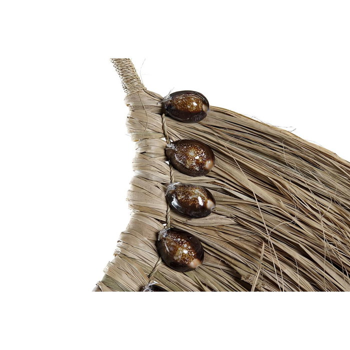 DKD Home Decor Decoración de pared de fibra y conchas Natural DKD Home Decor Decoración de pared de fibra y conchas Natural