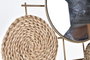 DKD Home Decor Decoracion Pared Marron Cobrizo Metal Espejo Fibra 72 x 74 x 3.5 cm
