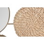 DKD Home Decor Decoración de Pared Metal Espejo 72x3,5x74 Marrón